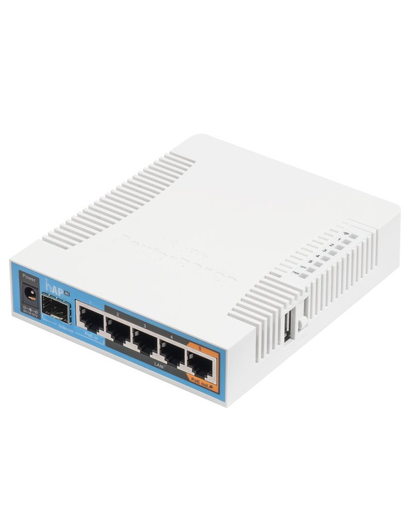 Mikrotik hAP ac 500 Mbit/s Blanc Connexion Ethernet, supportant l'alimentation via ce port (PoE)