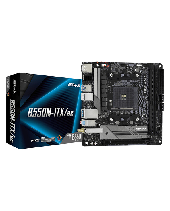 Asrock B550M-ITX/ac AMD B550 Emplacement AM4 mini ITX