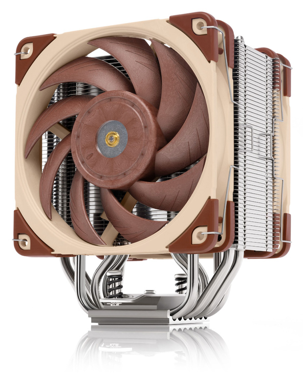 Noctua NH-U12A système de refroidissement d’ordinateur Processeur Refroidisseur 12 cm Beige, Marron, Argent 1 pièce(s)
