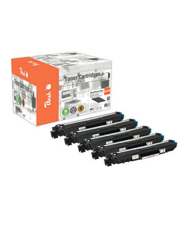 Peach PT1065 Cartouche de toner 5 pièce(s) Compatible Noir