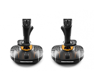 Thrustmaster T.16000M FCS SPACE SIM DUO Noir, Orange USB Joystick Analogique/Numérique PC