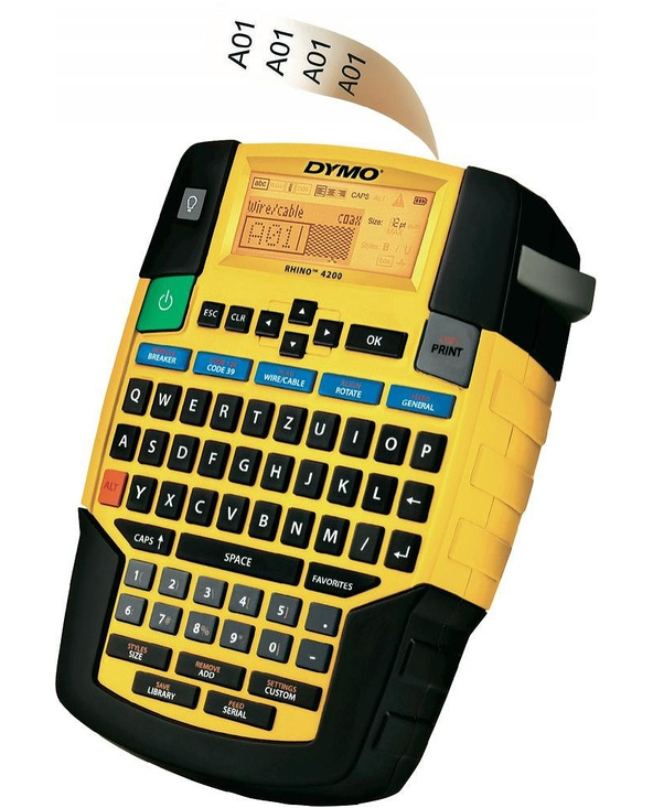 DYMO RHINO 4200 imprimante pour étiquettes Transfert thermique QWERTZ
