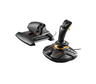 Thrustmaster T-16000M FCS Hotas Noir, Orange USB Joystick Analogique/Numérique MAC, PC