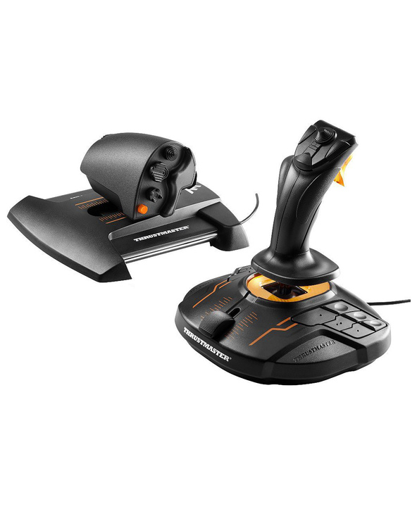 Thrustmaster T-16000M FCS Hotas Noir, Orange USB Joystick Analogique/Numérique MAC, PC