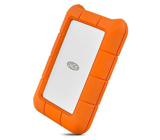 LaCie Rugged USB-C disque dur externe 2 To Orange, Argent