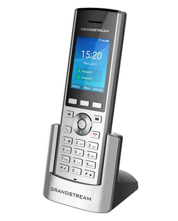 Grandstream Networks WP820 téléphone fixe Noir, Argent 2 lignes LCD Wifi