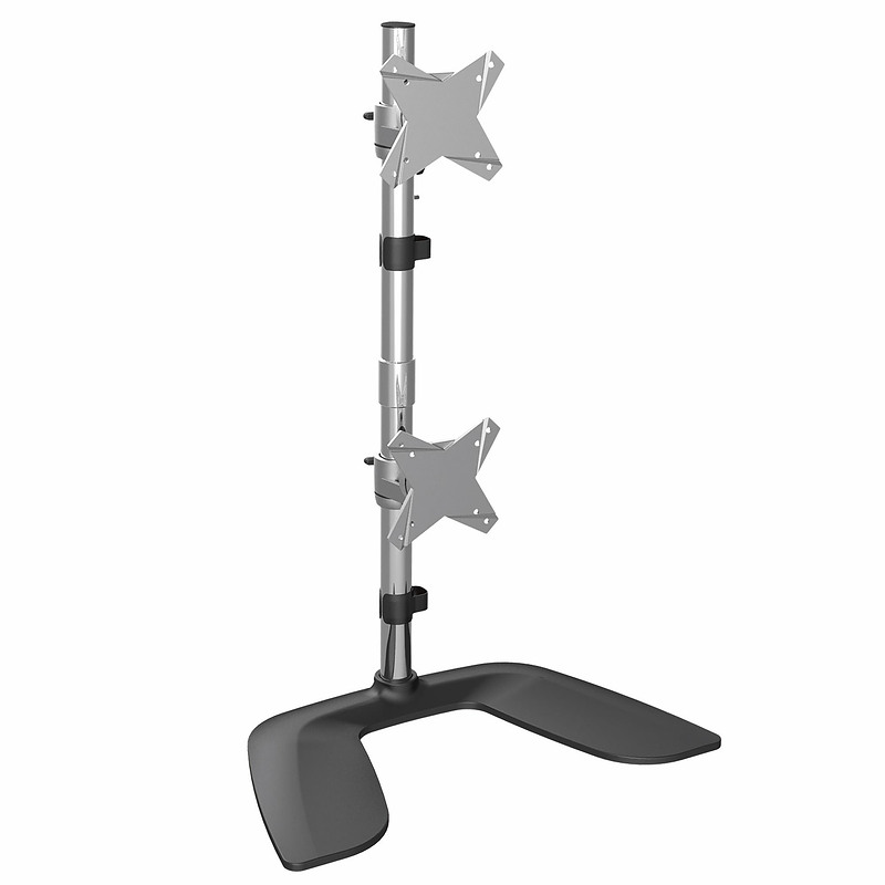 StarTech.com Bras pour écran PC double affichage à fixation verticale - Aluminium