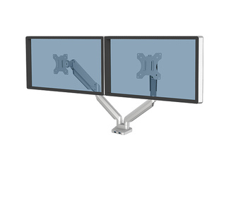Fellowes Platinum Series Bras porte-écrans double - Argent