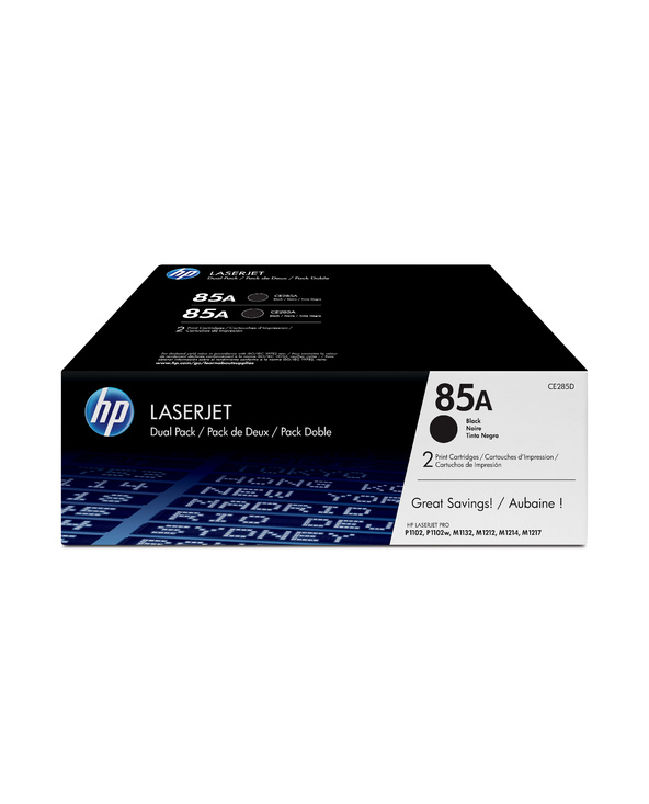 HP 85A pack de 2 toners LaserJet noir authentiques