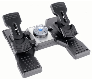 Logitech G Flight Rudder Pedals Noir, Argent USB 2.0 simulation de vol Analogique/Numérique PC