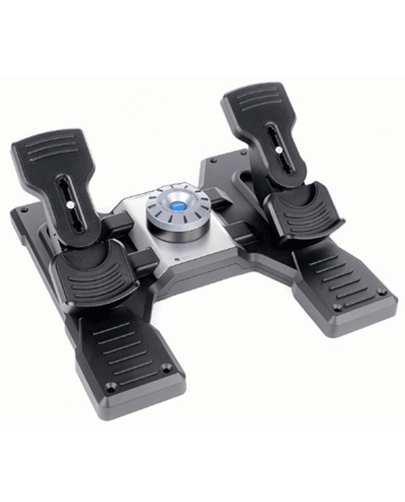 Logitech G Flight Rudder Pedals Noir, Argent USB 2.0 simulation de vol Analogique/Numérique PC