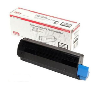 OKI Black Toner Cartridge Cartouche de toner Original Noir