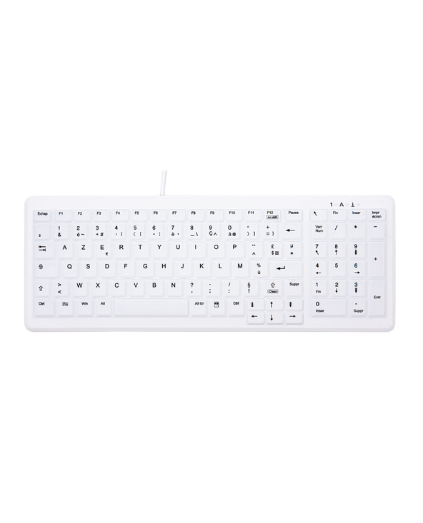 CHERRY AK-C7000 clavier Médical USB AZERTY Français Blanc