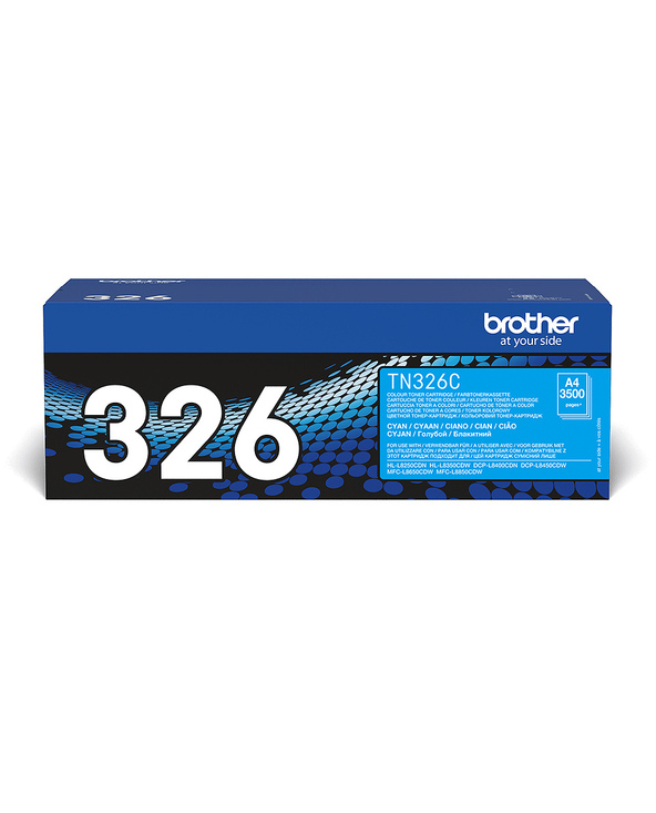 Brother TN-326C - Cartouche de toner originale – Cyan
