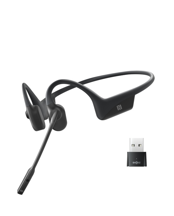 SHOKZ OpenComm UC - Black Casque Sans fil Crochets auriculaires Bureau/Centre d'appels Bluetooth Noir