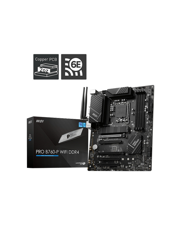 MSI PRO B760-P WIFI DDR4 carte mère LGA 1700 ATX