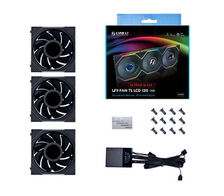 Lian Li UNI FAN TL LCD Boitier PC Ventilateur 12 cm Noir