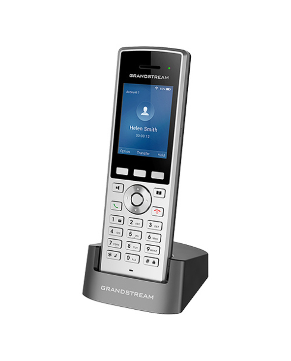 Grandstream Networks WP822 téléphone fixe Noir, Argent 2 lignes LCD Wifi