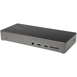 StarTech.com Dock USB-C - Station d'accueil USB Type C Triple Écrans 4K - Alimentation 100W - DP 1.4 Alt Mode & DSC, 2x DisplayP