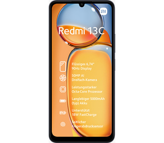 Xiaomi Redmi 13C 6.74" 256 Go Noir