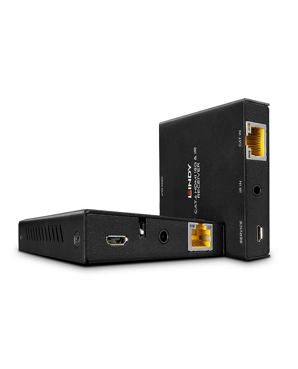 Lindy 38205 extension audio/video Émetteur et récepteur AV Noir