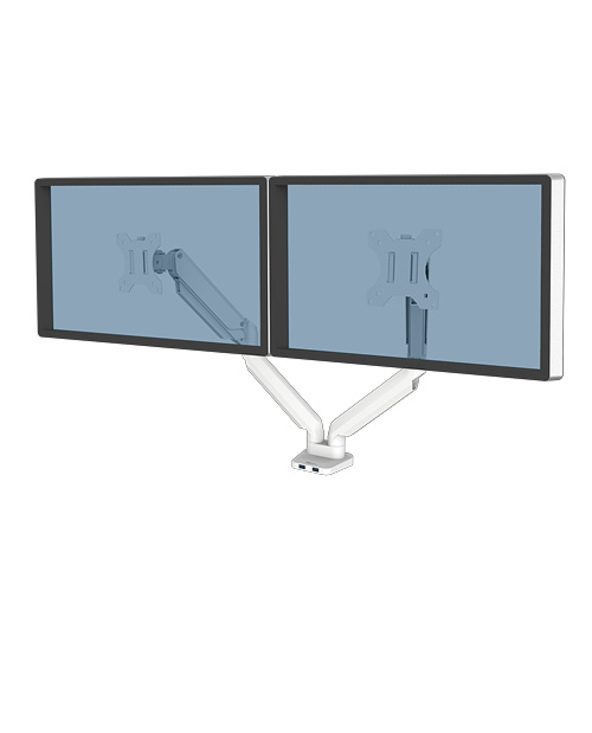 Fellowes Platinum Series Bras porte-écrans double - Blanc