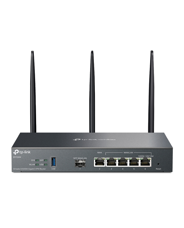 TP-Link Omada ER706W routeur sans fil Gigabit Ethernet Bi-bande (2,4 GHz / 5 GHz) Noir