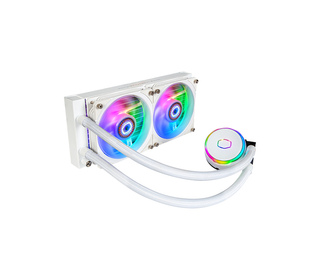 Cooler Master MasterLiquid PL240 Flux White Edition Boitier PC Kit de refroidissement du liquide 12 cm Blanc