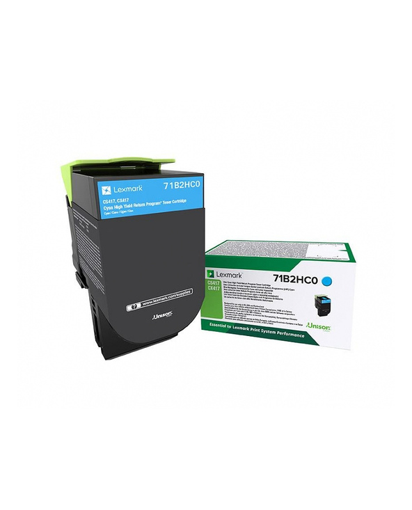 Lexmark 71B2HC0 Cartouche de toner 1 pièce(s) Original Cyan