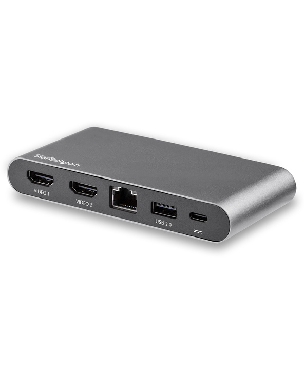 StarTech.com Dock USB C - Station d'Accueil USB-C à Double Écran 4K HDMI - 100 W Power Delivery Pass-through, GbE, 2 USB A - Min