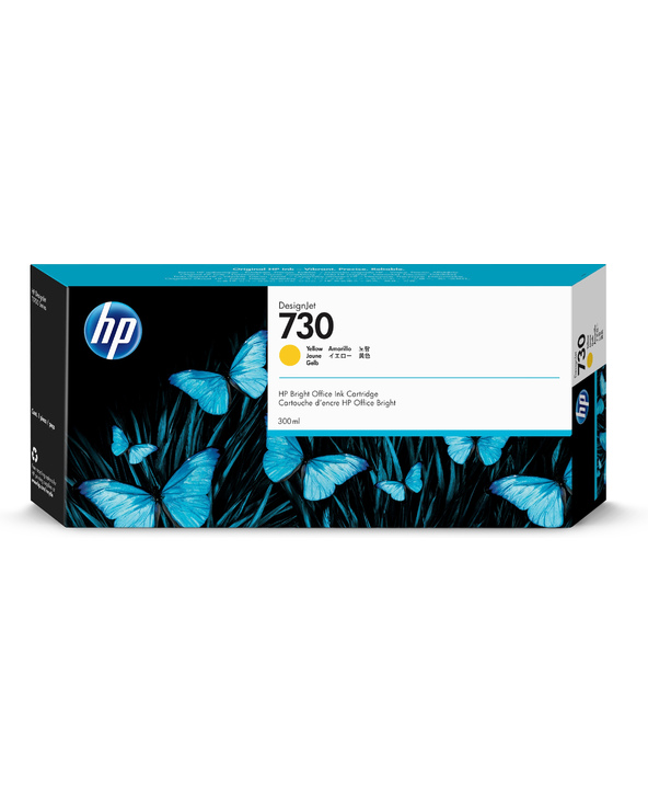 HP Cartouche d’encre 730 DesignJet jaune, 300 ml