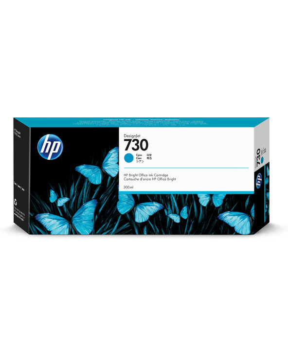 HP Cartouche d’encre 730 DesignJet cyan, 300 ml HP Cartouche d’encre 730 DesignJet cyan, 300 ml
