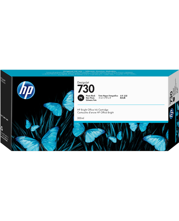 HP Cartouche d’encre 730 DesignJet noir photo, 300 ml