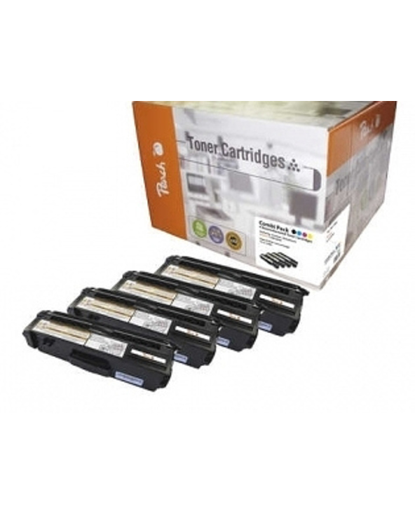 Peach PT456 Cartouche de toner 4 pièce(s) Noir, Bleu, Magenta, Jaune