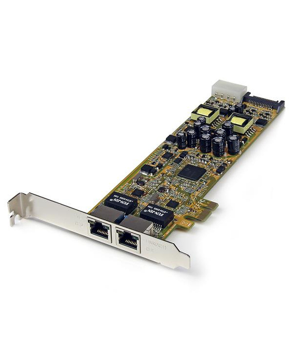 StarTech.com Carte Réseau PCI Express 2 ports Gigabit Ethernet RJ45 10/100/1000Mbps - POE/PSE