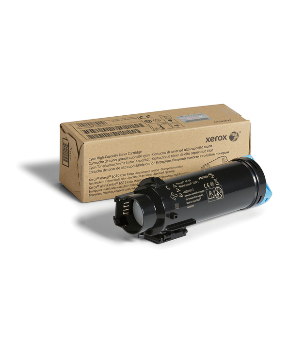 Xerox Cartouche de toner Cyan de Grande capacité Phaser 6510, WorkCentre 6515 (2400 pages) - 106R03477