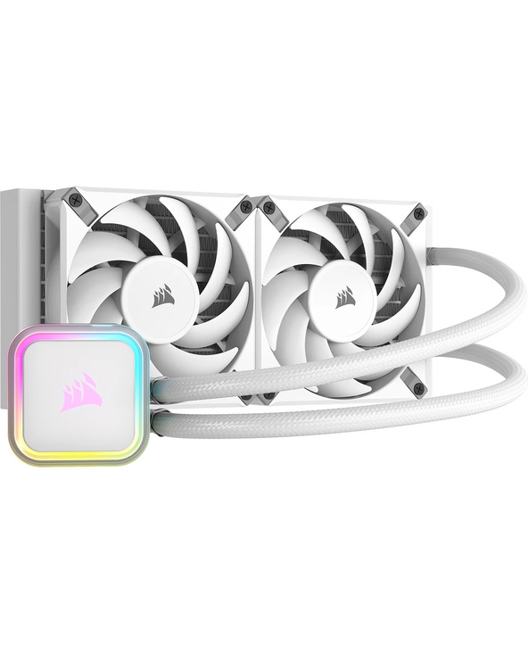 Corsair H100I Elite Processeur Refroidisseur de liquide tout-en-un 12 cm Blanc 1 pièce(s)