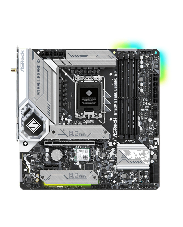 Asrock B760M Steel Legend WiFi Intel B760 LGA 1700 micro ATX