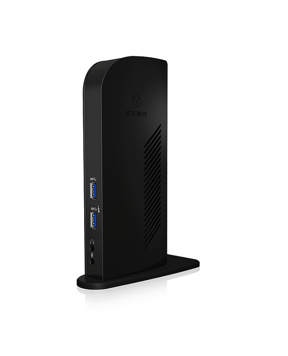 ICY BOX IB-DK2242AC Avec fil USB 3.2 Gen 1 (3.1 Gen 1) Type-A Noir