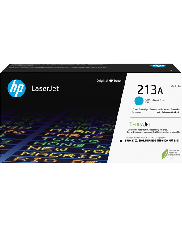 HP Toner cyan LaserJet authentique 213A