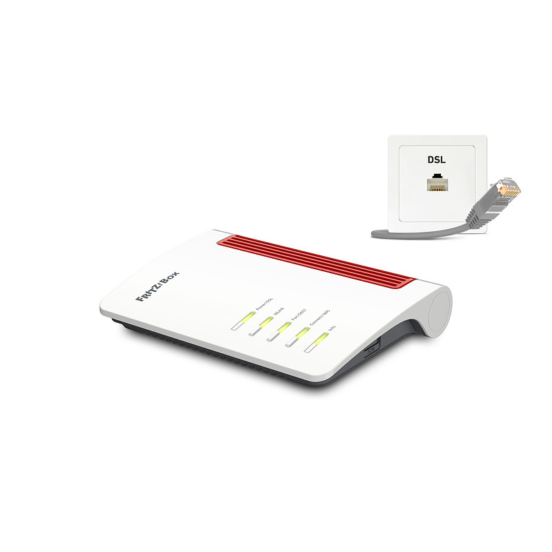 FRITZ!Box 7530 AX routeur sans fil Gigabit Ethernet Bi-bande (2,4 GHz / 5 GHz) Blanc