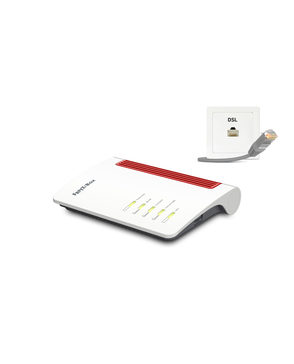 FRITZ!Box 7530 AX routeur sans fil Gigabit Ethernet Bi-bande (2,4 GHz / 5 GHz) Blanc