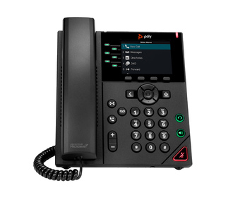 POLY Téléphone IP VVX 350 à 6 lignes et compatible PoE