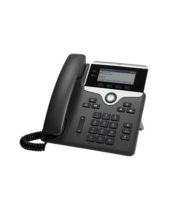 Cisco 7821 téléphone fixe Noir, Argent 2 lignes