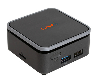 ECS LIVA Q2 Mini PC CELERON 4 Go 64 Go Windows 11 Noir, Argent