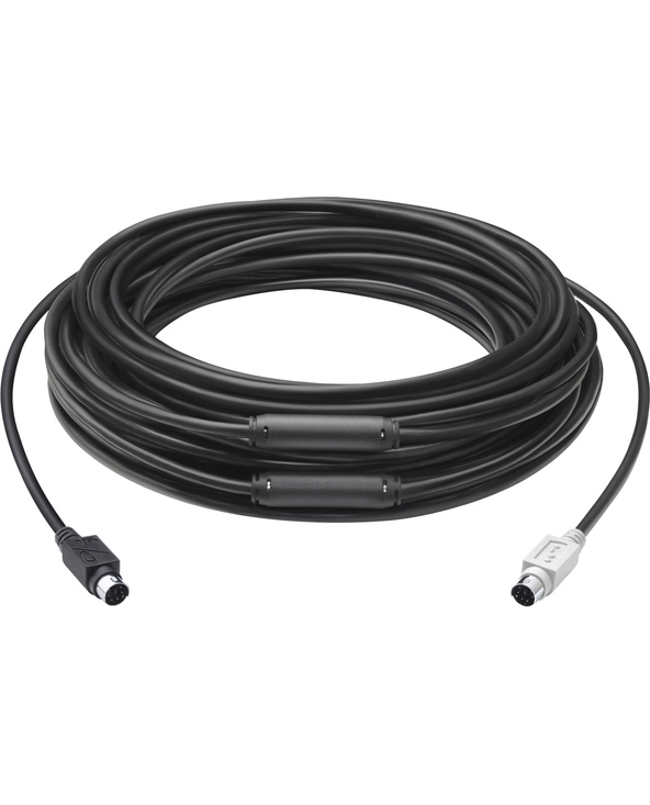 Logitech GROUP 15m Extender Cable câble PS/2 6-p Mini-DIN Noir