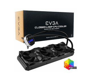 EVGA 360MM CPU CLC COOLER Carte-mère Refroidisseur de liquide tout-en-un 12 cm Noir