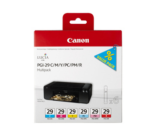 Canon Multipack de 6 cartouches d'encre PGI-29 C/M/Y/PC/PM/R