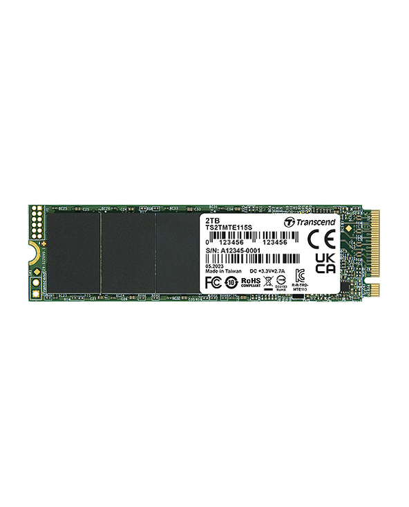 Transcend 115S M.2 2 To PCI Express 3.0 NVMe 3D NAND