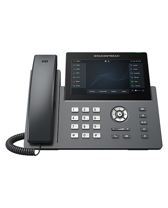 Grandstream Networks GRP2670 téléphone fixe Noir 12 lignes TFT Wifi